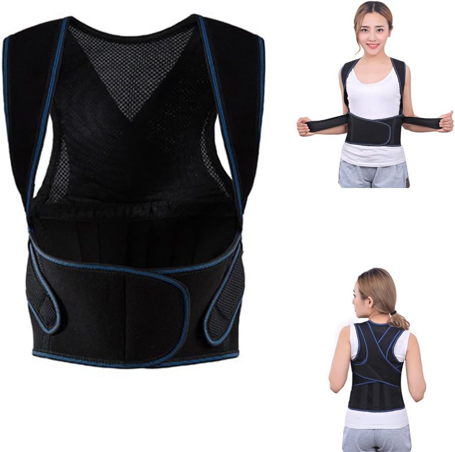Posture Corrector Adjustable Posture Brace Upper Back Support Posture Support Shoulder Brace Slouching Corrective for Men,Women Physical Therapy Posture Brace Back, Shoulder, and Neck Pain Relief - Spinal Cord Posture Support (XL)