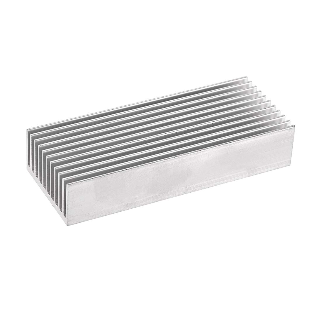 sourcing map Electronics Cooler Heatsink for MOS GPU IC Chip Silver 100 x 40 x 20 mm