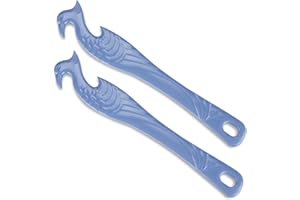 ZIHENRYDA Oven Rack Push Pull Tool 2-Pack (11 Inch) - Longer Handle Suitable for Toaster Oven, air Fryer, Toaster (blue colour)