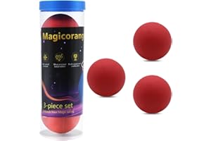 MAGICORANGE 3 Pack Racquetball Multi Colored Racquetballs High Bounce Rubber Racquetballs