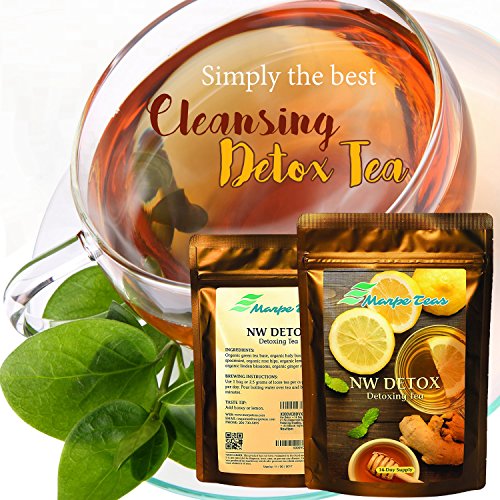 NW Detox Tea 14 Day Supply - Cleanse & Detox Tea | Cleanse Colon & Liver, Improve Digestion, Promote Weight Loss & Boost Energy | IASO Tea | For Men & Women