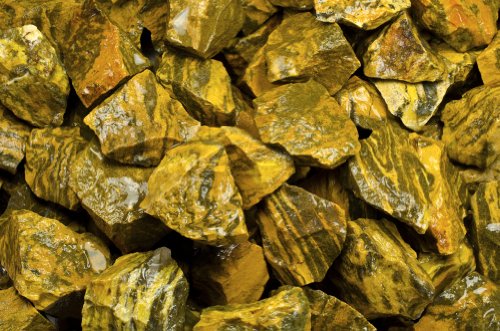 Fantasia Materials: 1 lb Tiger Jasper Rough - (Select 1 to 18 lbs) - Raw Natural Crystals for Cabbing, Cutting, Lapidary, Tumbling, Polishing, Wire Wrapping, Wicca and Reiki Crystal Healing