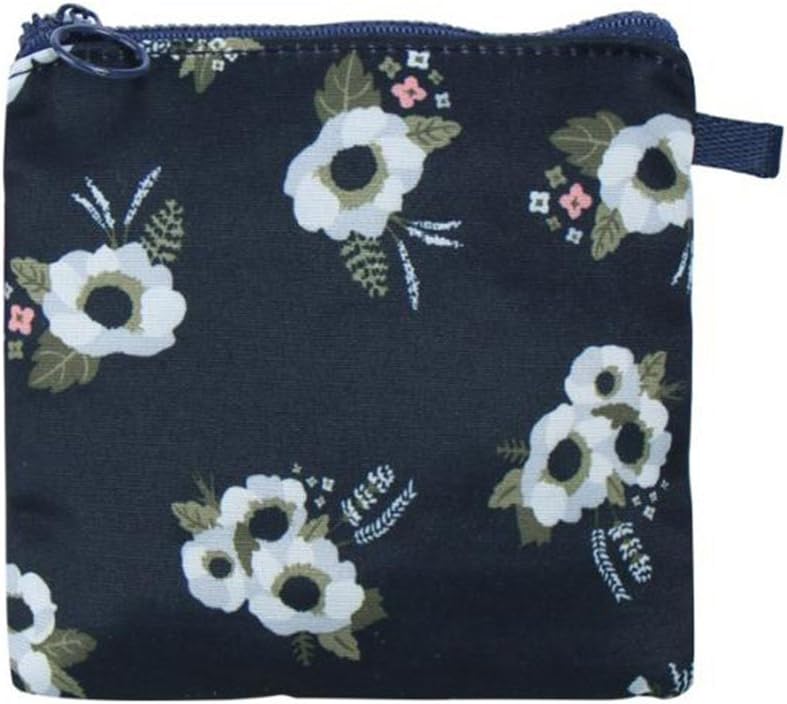 Lalang Sanitary Napkin Bags Canvas Zipper Cute Storage Pocket Handbag Pocket Gift Bag (Blue)