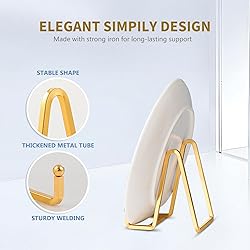 Plate Holder Easel Display Stand - 4.5 inch Metal