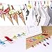 Homder 100+5 Big Size Multicolor Wonder Clips with Tin Box as Faric Clips, Sewing Clips, Quilting Clips, Binding Clips, Holding Paper and More