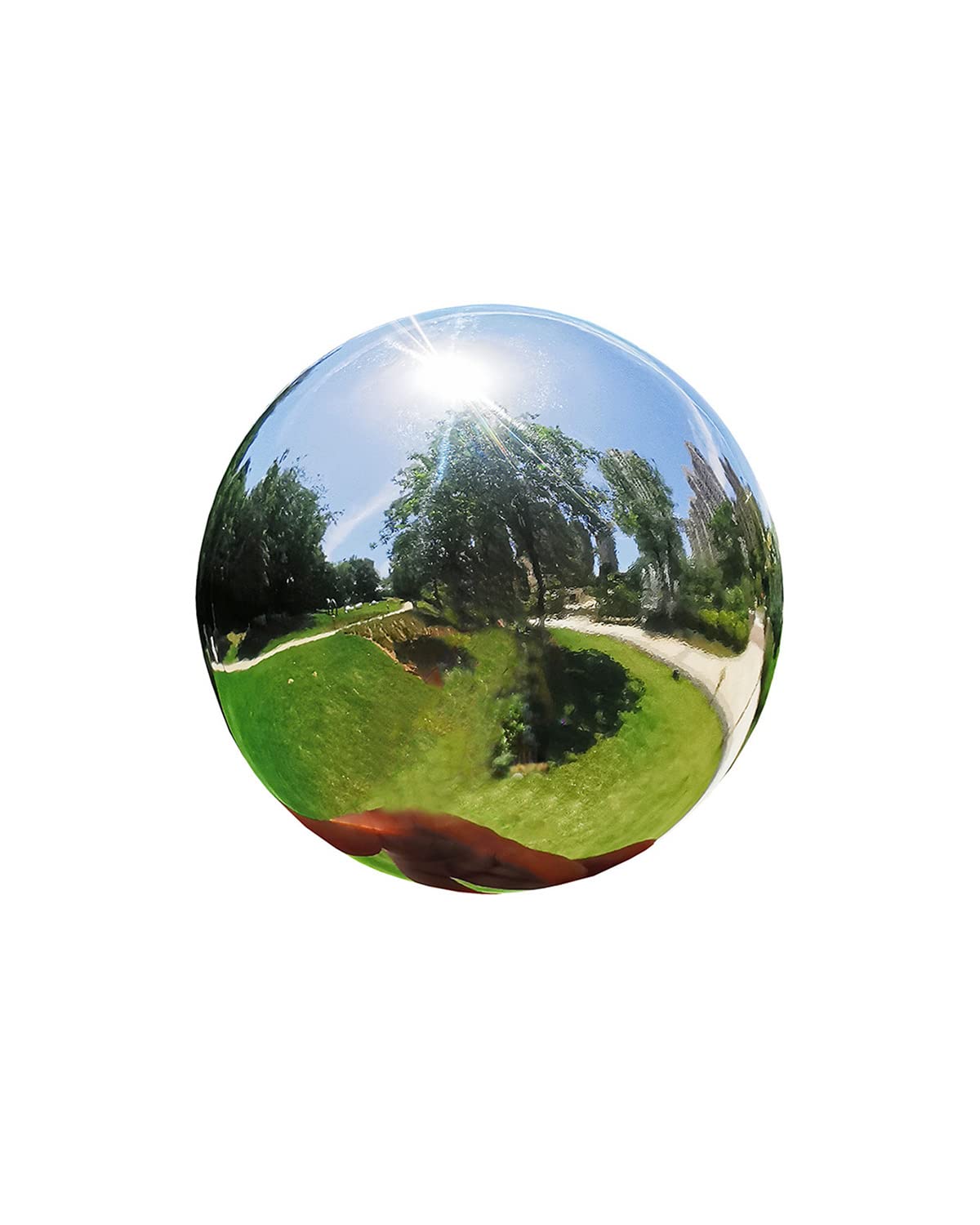 Pangmao 150mm Stainless Gazing Ball Hollow Garden Sphere Globe Polished Shiny Mirror Decorative Balls Reflective Gazing Globe for Shiny Home Garden Ornament Decorations (6 Inch)