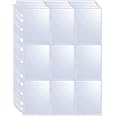 360 Pockets Trading Card Sleeves - Double-Sided 9 Pocket Page Protector, Ultra-Clear Card Sheets for 3 Ring Binder, Sleeves f