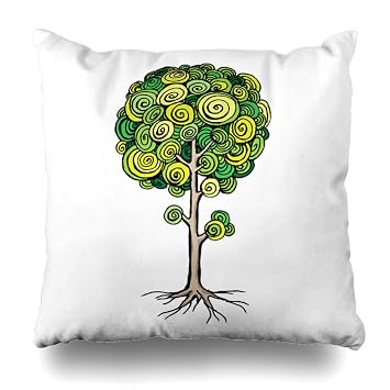 Amazon Com Spxubz Summer Green Drawing Tree Leaves Roots Nature