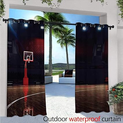 Amazon Com Basketball Balcony Curtains W96 X L84 Picture Of