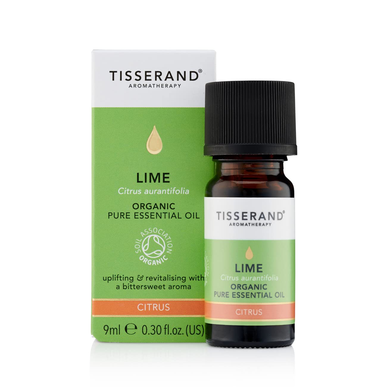 Tisserand Aromatherapy - Organic Lime Essential Oil, Massage Oil - Organic Lime, Bath Oil, Aromatherapy Oil - 100% Pure and Natural Essential Oil - 9 ml