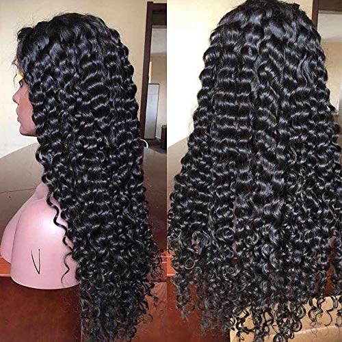 Unprocessed-Human-Hair-Deep-Wave-Wig-Lace-Front-with-Baby-Hair-Pre-Plucked-Natural-Hairline-Wigs-Afro-Kinky-Curly-Lace-Frontal-Glueless-Wigs-for-Women-10A-Virgin-Brazilian-Hair-Water-Wave-Wet-Wavy-Wig