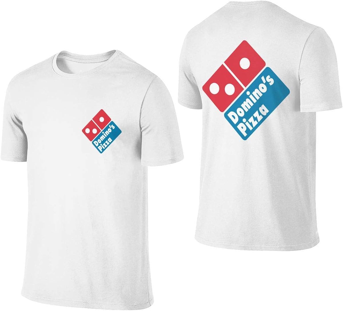 Men's Casual Domino's Pizza Tee T Shirt Short Sleeve O-Neck Cotton T-Shirt Sports Fitness Tops Plus Size