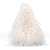 Oweisong Faux Fur Tote Bag for Women Y2K Fluffy Handbag Purse Small Cute Plush Shoulder Bag Furry Hobo Bag with Chain | Faux Fur, Fluffy, Purse, Small, Cute, Plush, Furry, with Chain