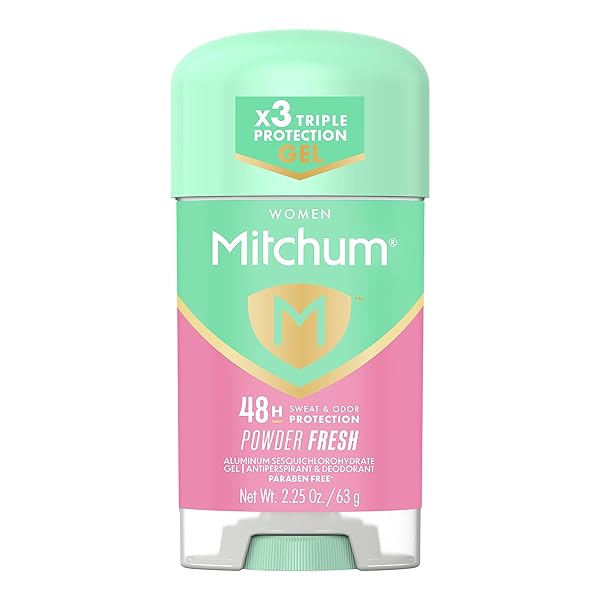 MITCHUM LADY GEL ANTIPERSPIRANT DEODORANT, POWDER FRESH, 2.25 OZ