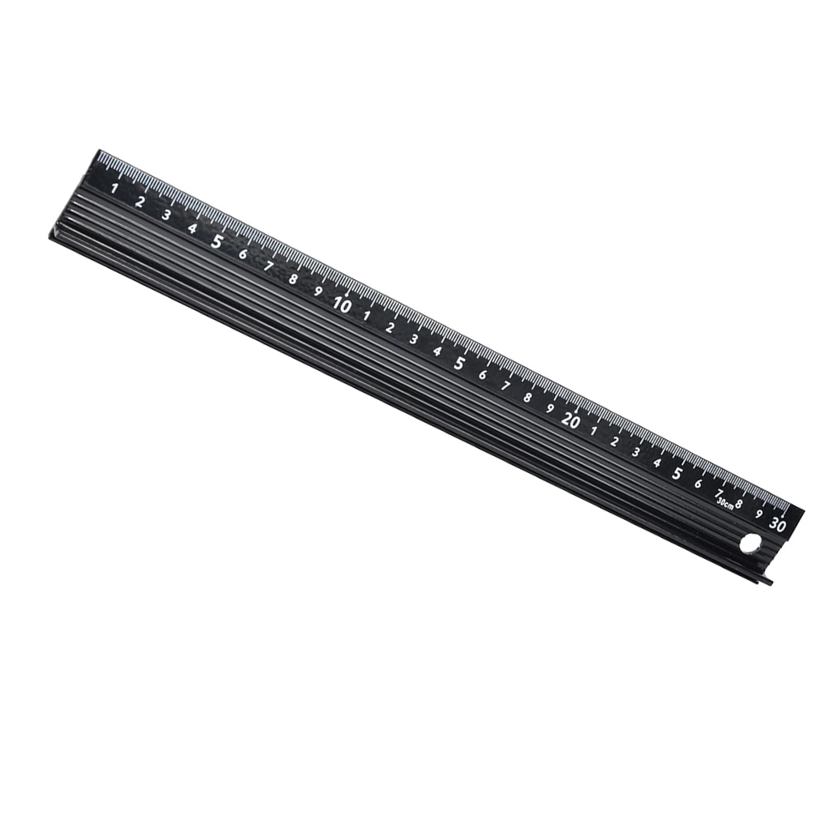 Garosa L-Type Aluminum Alloy Cutting Ruler, 30cm Measuring Tool for Carpentry Marking and Length Measurement