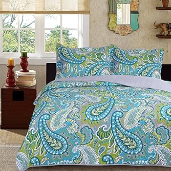 Amazon.com: 3-Piece Fine printed Quilt Set KING SIZE