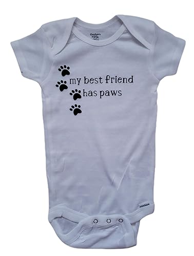 my best friend has paws onesie