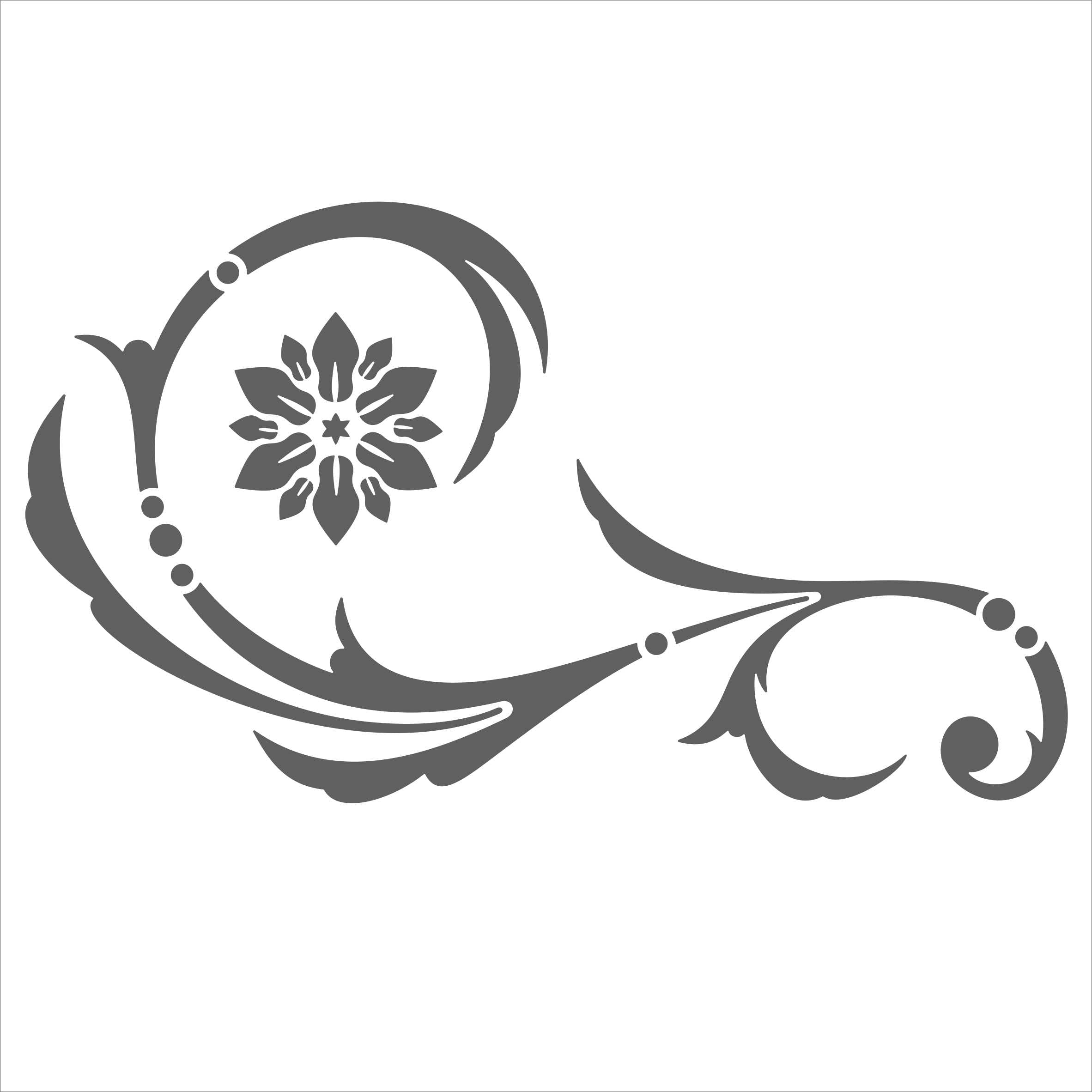 INDIGOS Vinyl Wall Sticker 120 x 69 x 1 cm Glass Decoration