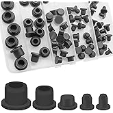76Pcs Rubber Stoppers in Five Sizes, Various Sizes of Round Hole Silicone Tool, Rubber Plugs for Round Holes, Silicone Plugs 
