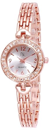 BL Classy Waterfall Chain Rose Gold Wrist Watch for Women & Girls.