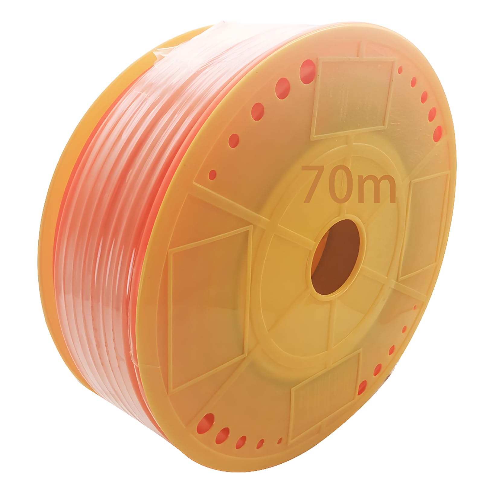 Polyethylene Pneumatic Hose (PE), Dujelixa Flexible Hose Tubing OD 8mm x ID 5mm, Air Pneumatic, Air Compressor Hose (Orange, 70m) Used in Mechanical Oil Transfer, Brake Pipes, Infusion Pipes