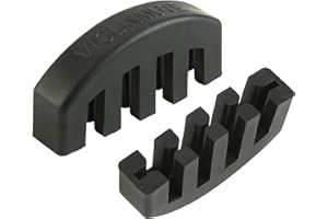 2Pcs Violin Mute, 4/4 Rubber Violin Practice Mute, Black
