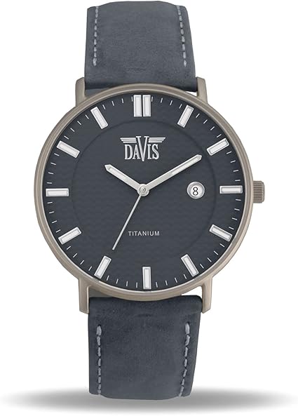 Davis 2072 - Reloj Diseño Titanio Hombre Mujer Cuadrante ...