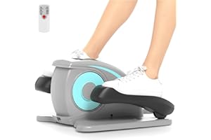 ANCHEER Under Desk Elliptical Machine - Quiet Pedal Exerciser for Seniors, Office & Home, Low-Impact Seated Leg Workout Equipment, Smart LCD Display, Remote Control