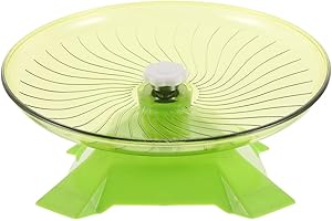Totority Silent Hamster Wheel with Stand 9.44 Inch Running Saucer Exercise Wheel for Small Pets Including Hamsters Gerbils Mi