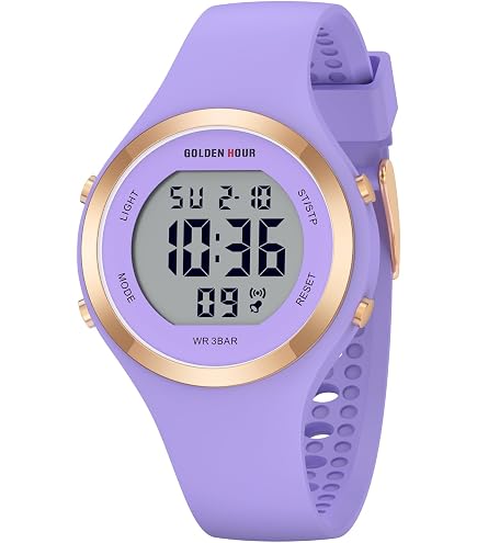 Women\'s Black Purple Quartz Chronograph Waterproof Outdoor Sport Digital Watch Sport Women main image 3