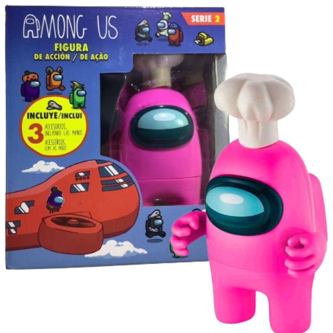 Among Us Collectible Action Figure Series 2 With Accessories (Pink)