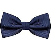 BEWDIO Bow Ties for Boys Pre Tied Toddler Bow Tie Adjustable Kids Bowtie Clip On Baby Bowties for Wedding Party