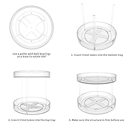 VAEHOLD 2 Tier Lazy Susan Turntable Spice Rack