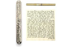 GENERIC Made in Israel Handmade Mezuzah for Door 5" Home Bless Israel Jeweish Zinc Jewish House Warming Gift Judaica Store Made in Israel Mezuzah Home Bless Israel Jeweish Zinc Jewish House (3)