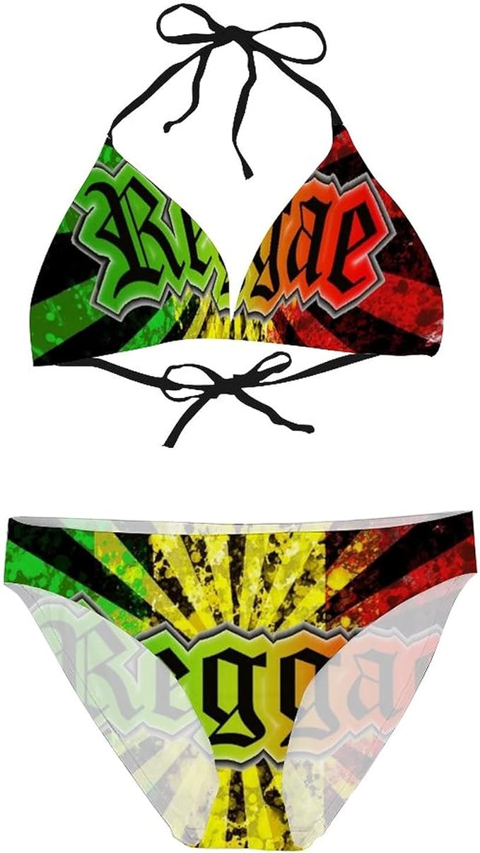 BNUJSAGIF Reggae Jamaican Music Tie Dye Women's Sexy