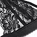 Eshion Women's Semi Sheer Full Lace Thin Band Bralette Lingerie Bra Tops