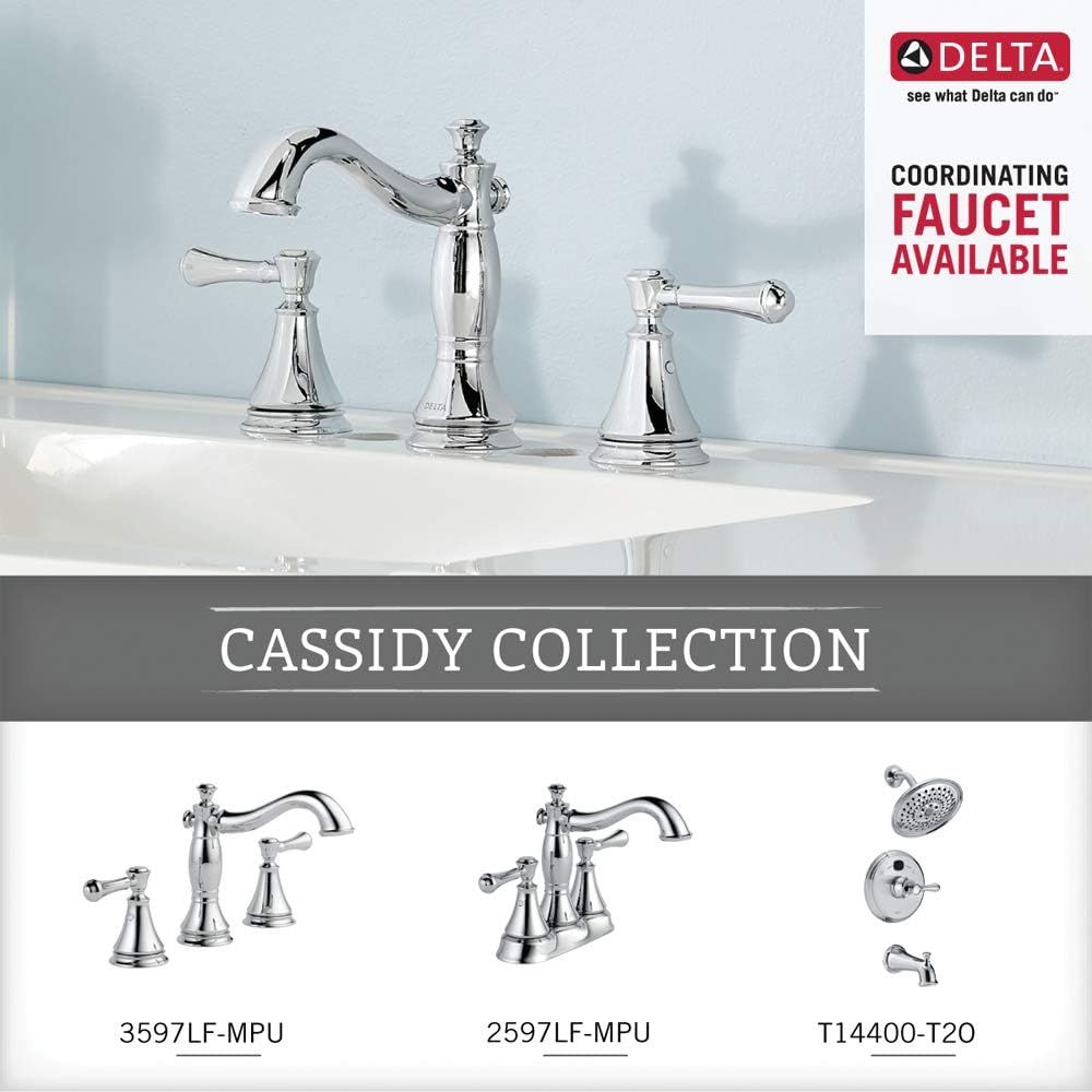 Delta Faucet Bathroom Accessories 79746 Cassidy Hand Towel Ring, Polished Chrome, 2.63 x 7.00 x 2.63 inches - Bathroom Sink Faucets - 