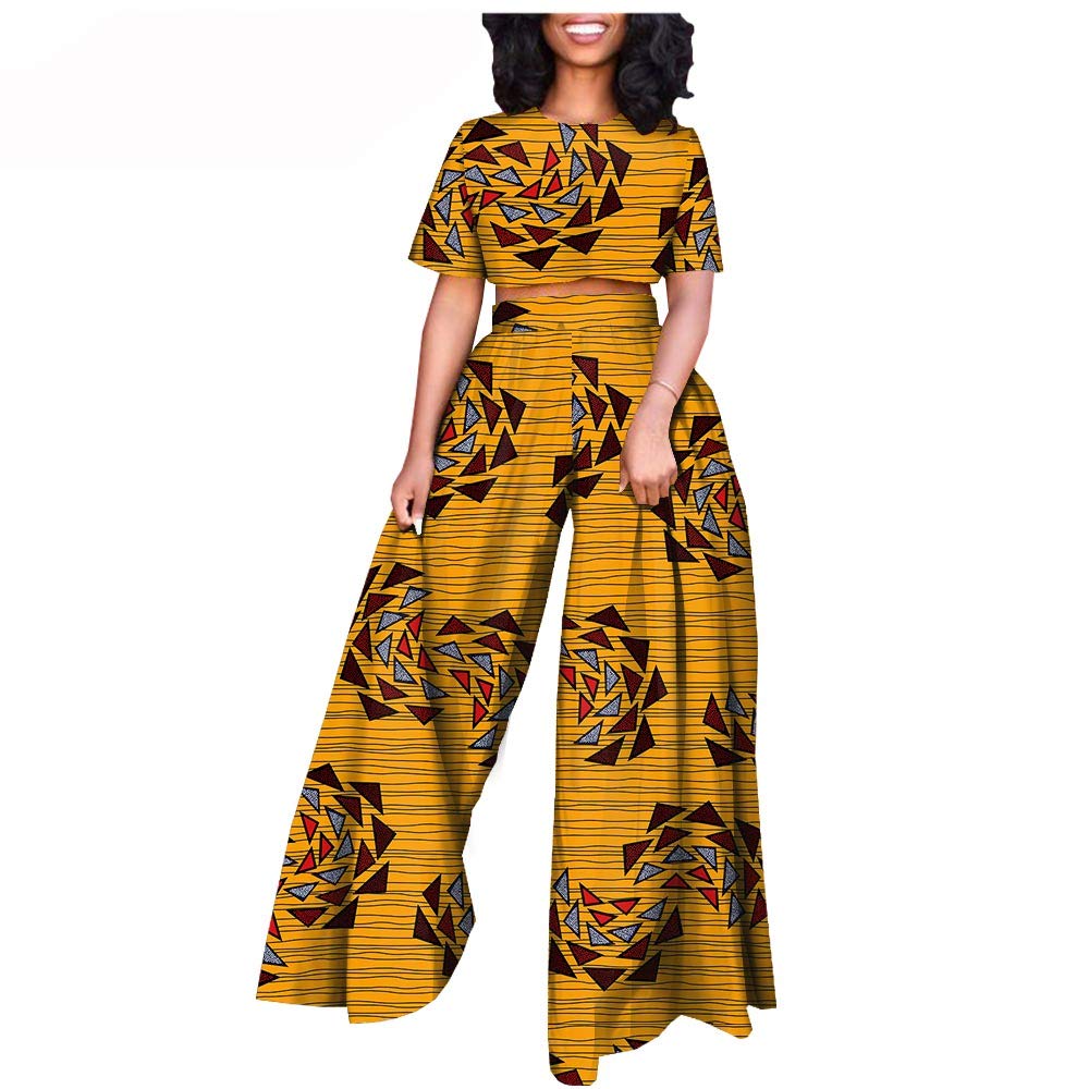 Tracksuit Set for Women African Print Tops and