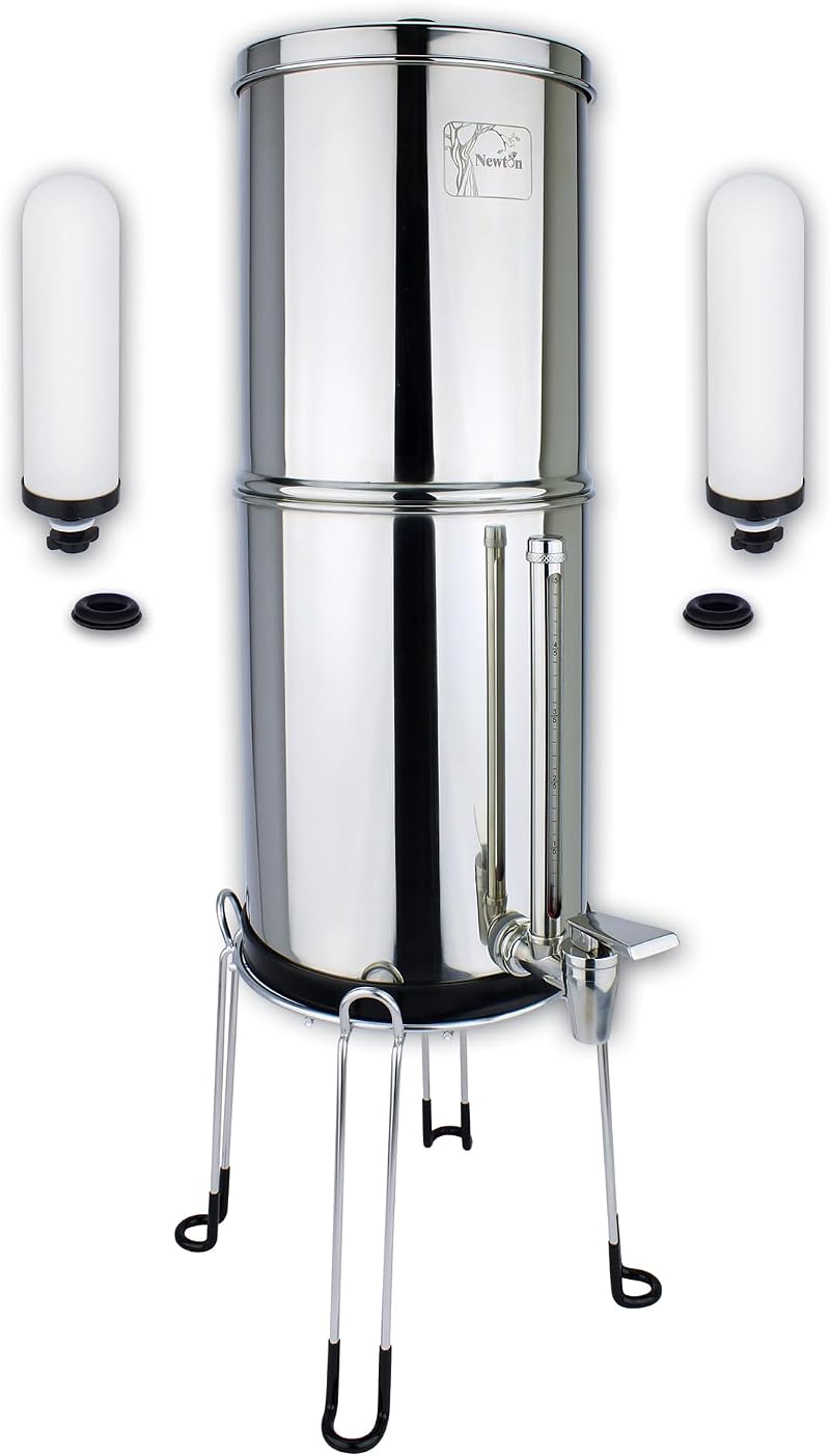 NEWTON 6L Gravity Water Filter System Fluoride Heavy Metal Removal Stand Tap