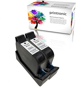 Printronic Remanufactured Ink Cartridge Replacement 2 Pack for HP C8842A Versatile Black Ink Cartridge (2 Black)