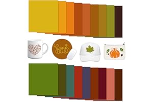 Tintnut Fall Solid Color Sublimation Transfer Paper- 18 Sheets 12inchesx10inches Solid Color Sublimation Transfer Paper Bundle for DIY Mugs, Tumblers, Key Chain, T-Shirts