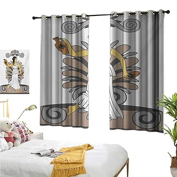 Amazon Com Warm Family Blue Curtains Toga Party Greek Woman With