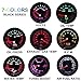 Dewhel Exhaust Gas Temperature Gauge EGT Meter Smoke Universal 7-Colors LED 52mm 12V 200-1200 Celsius W/Sensor