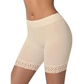 Lace Slip Shorts for Under Dresses Anti Chafing Underwear Cooling Lace Shorts Under Skirts