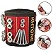 KHTONE Magnetic Wristband, UPGRADED 5Embedded Super Powerful Magnets, Holds Small Metal Tools for DIY Hand Man and Carpenter (Red)