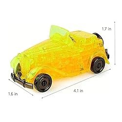 3D Vintage Car Crystal Puzzle, DIY Assembly Brain