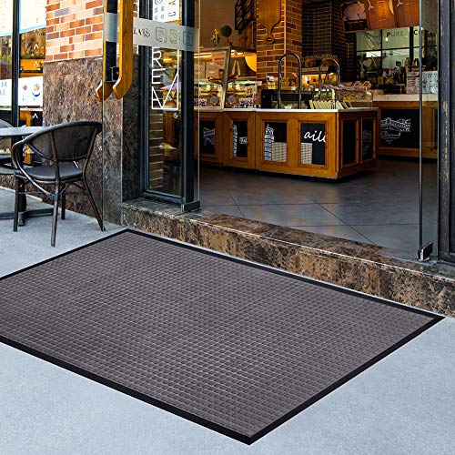 image for Mibao Low Profile Shoe Scraper Doormat Indoor Outdoor Floor Mat Entran
