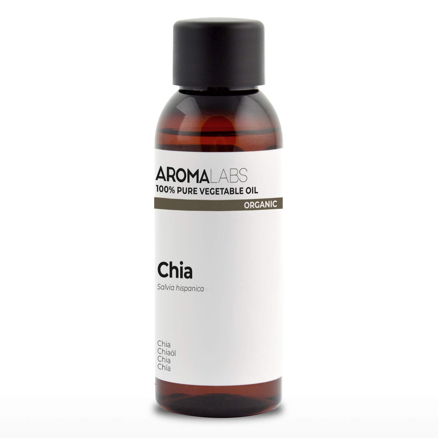 ORGANIC - CHIA Oil - 50mL - 100% Pure, Natural, Cold Pressed and AB Certified - AROMA LABS (French Brand)