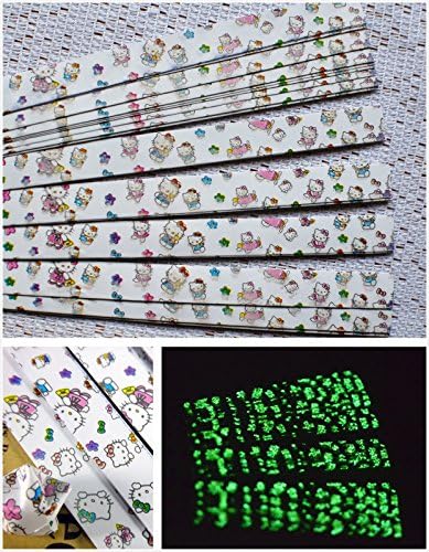Lovely Glow Scented Glow in Dark Lucky Star Origami Folding Strip Paper sets 19