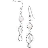 GLPAHA 925 Sterling Silver Hooks Small Dangle Drop Earrings for Women Light Weight Tricolor Subtlety Small Fashion Dainty Perfect Jewelry for Gifts hypoallergenic Elegant Classical